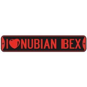   I LOVE NUBIAN IBEX  STREET SIGN