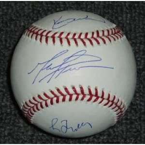 Greg Maddux, Kerry Wood & Mark Prior Autographed Baseball  