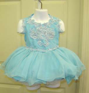 BRAND NEW $350 Feisty LeRaye Bluebell Pageant Dress Size 5  