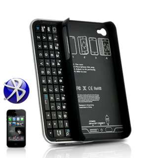 Bluetooth Slider QWERTY Keyboard Case for iPhone 4  