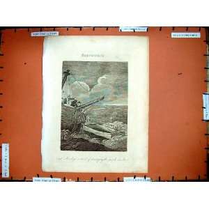 C1790 C1890 Captain Manby Shipwreck Sea Antique Print  
