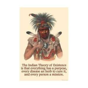 Indian Theory of Existence 28x42 Giclee on Canvas