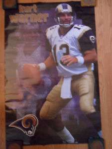 NFL Football Poster Kurt Warner St. Louis Rams  