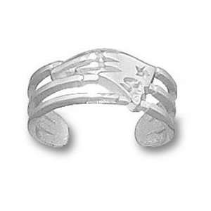  New England Patriots Logo Toe Ring   Sterling Silver 