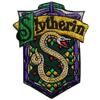 Harry Potter House Slytherin Iron on Patch T Shirt Uniform Costume 