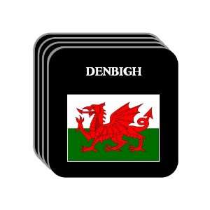 Wales   DENBIGH Set of 4 Mini Mousepad Coasters