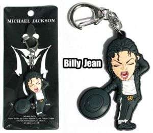 Michael Jackson MJ Billy Jean Key Chain Ring Bag Tag  