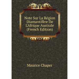   Afrique Australe (French Edition) Maurice Chaper  Books