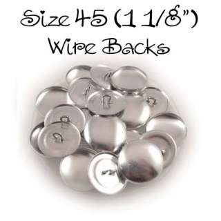 25   1 1/8 (Size 45) Cover Covered Buttons WIRE BACKS  