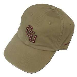   Florida State Seminoles (FSU) Khaki 3D Tailback Hat