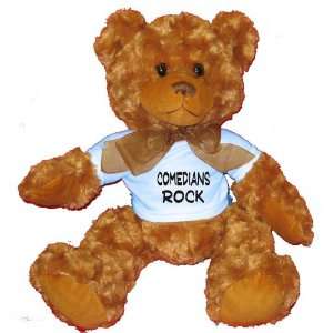 Comedians Rock Plush Teddy Bear with BLUE T Shirt
