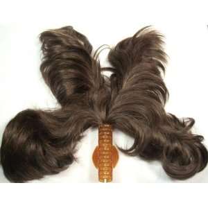   Clip On Hairpiece Wig #10 MEDIUM BROWN by MONA LISA 