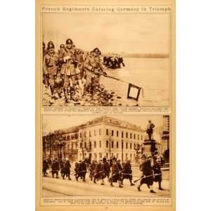  1922 Rotogravure French Regiment Germany Morocco Dusseldorf Germany 