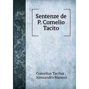  Sentenze de P. Cornelio Tacito Alessandro Manoni 