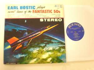 Earl Bostic Fantastic 50s KING STEREO LP 602 JET COVER  