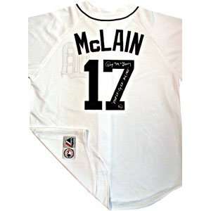  Denny McLain Memorabilia Signed Tigers White Majestic 