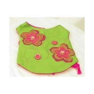  Bright Midori Wrap for Dogs (Lime Green and Fuchsia, Green 