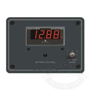  Blue Sea Systems 3 Bank DC Digital Voltmeter Panel 8051 