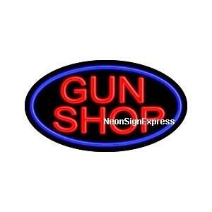 Gun Shop Flashing Neon Sign 