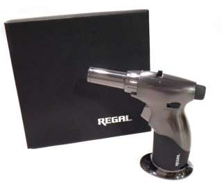 Brand New Regal Switchable Flame Butane Torch Lighter Cigar Culinary 
