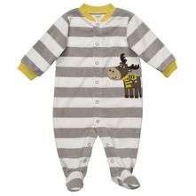 NWT Carters Infant Boys Grey Striped MicroFleece Sleep & Play   Was $ 