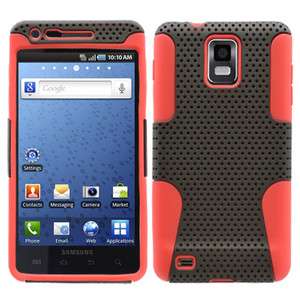 SAMSUNG INFUSE 4G AT&T HYBRID SPORTY 2in1 CASE BLK/RED  