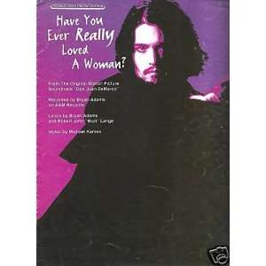  Sheet Music Bryan Adams Have you Really Ever Love a Woman 