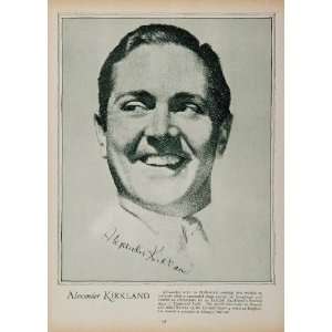  1933 Alexander Kirkland Movie Actor Film Portrait Print 
