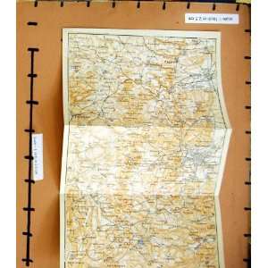  MAP 1912 CLERMONT RIOM FRANCE NEBOUZAT ADYAT BONNET