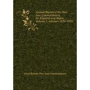 Annual Report of the Poor Law Commissioners for England 