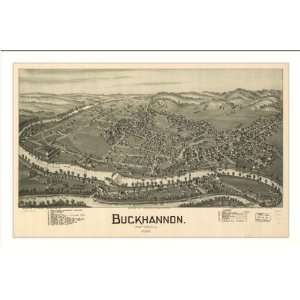  Historic Buckhannon, West Virginia, c. 1900 (L) Panoramic 