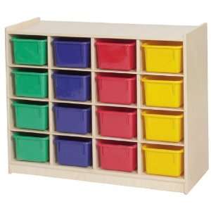  Steffy Wood Products SWP1355TO 16 Tray Storage with Opaque 