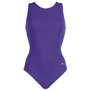   Aquashape Moderate Lap Swimsuit Solids PURPLE 12