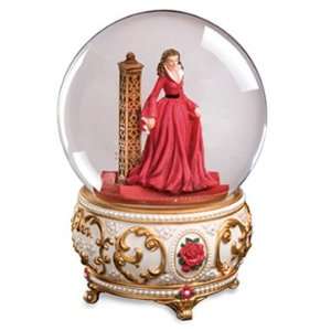  Scarlett OHara in Red Peignoir Water Globe
