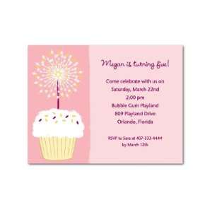  Birthday Party Invitations   Cupcake Candle By Sb Rod 