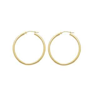  14K Yellow Gold Hoop Earrings Katarina Jewelry