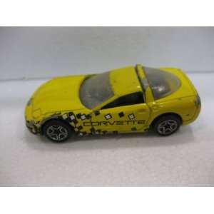  Yellow Corvette With Pace Car Racing Logo Matchbox Car Die 