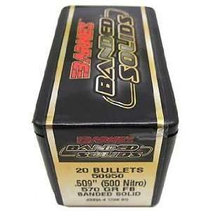  Barnes Bullets 500 Nitro .509 570gr B SLD FP/20 