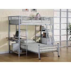  Malcom Metal Twin/Twin Loft Bed