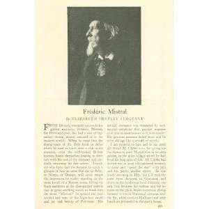 1915 French Poet Frederic Mistral 