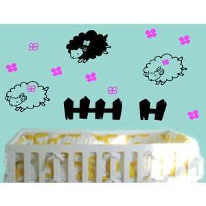  Vinyl Wall Decal Stickers Jumping Sheep Graphic 