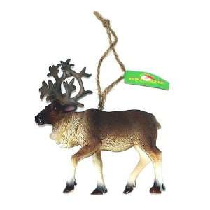 Realistic Caribou Reindeer Woodland Forest Christmas Ornament 