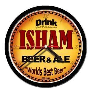  ISHAM beer and ale cerveza wall clock 