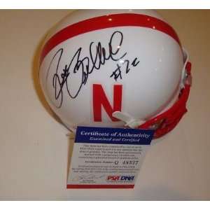  Rex Burkhead Signed Nebraska Cornhuskers Mini Helmet w/PSA 