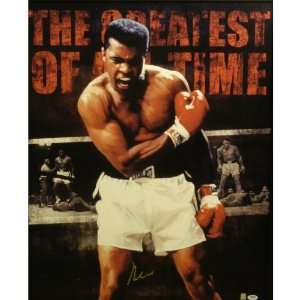  Muhammad Ali Autographed Painting