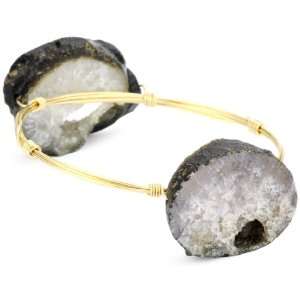 Susan Hanover Earthly Double Stone Natural Agate Bangle 