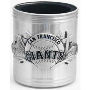   Giants Stainless Steel & Pewter Can Cooler