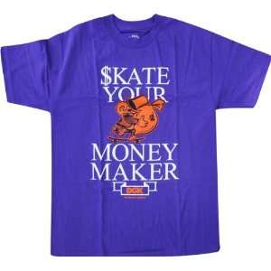  Dgk Shake Your Money Maker Xxlarge Purple Short SLV 