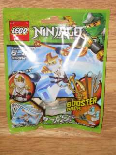 2012 LEGO NINJAGO 9554 ZANE ZX Minifigure w/ Weapons BOOSTER PACK 