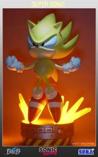 First 4 Figures Sega Super Sonic Exclusive Light Up 15 Inch Polystone 